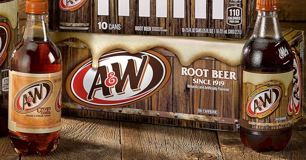 A W Root beer case of A&W root beer