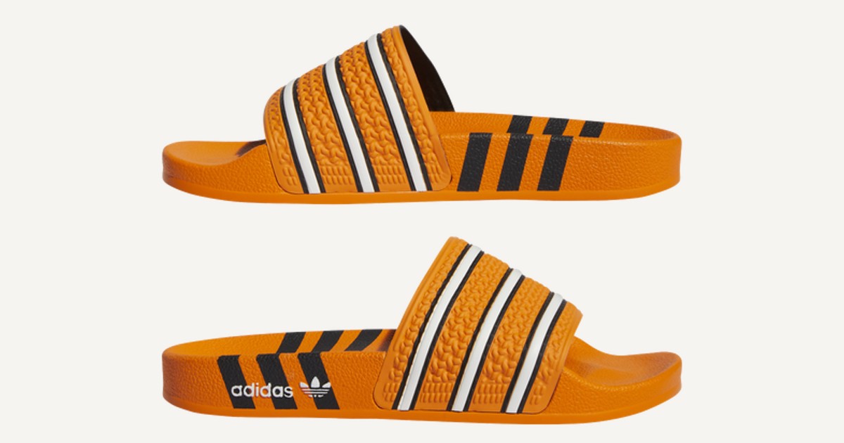 ADIDAS SLIDES ORANGE