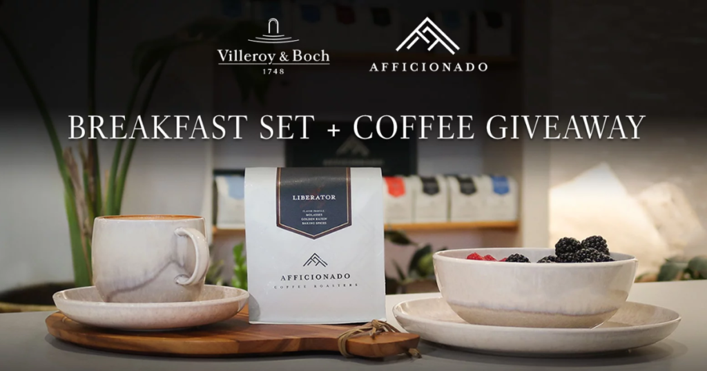 Afficionado Coffee x Villeroy Boch Giveaway