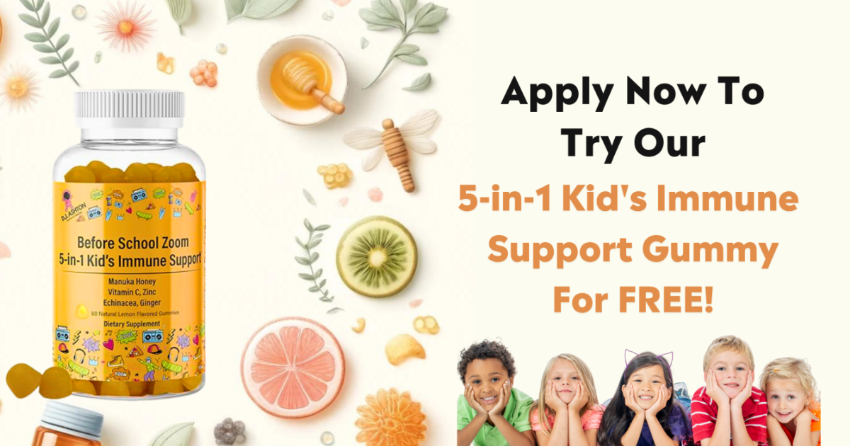 Apply Now For A Free Sample Of Our in Kid s Immune Support Gummy Supplement