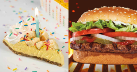 Burger King New Birthday Pie Slice Food Deals For National Hamburger Day May