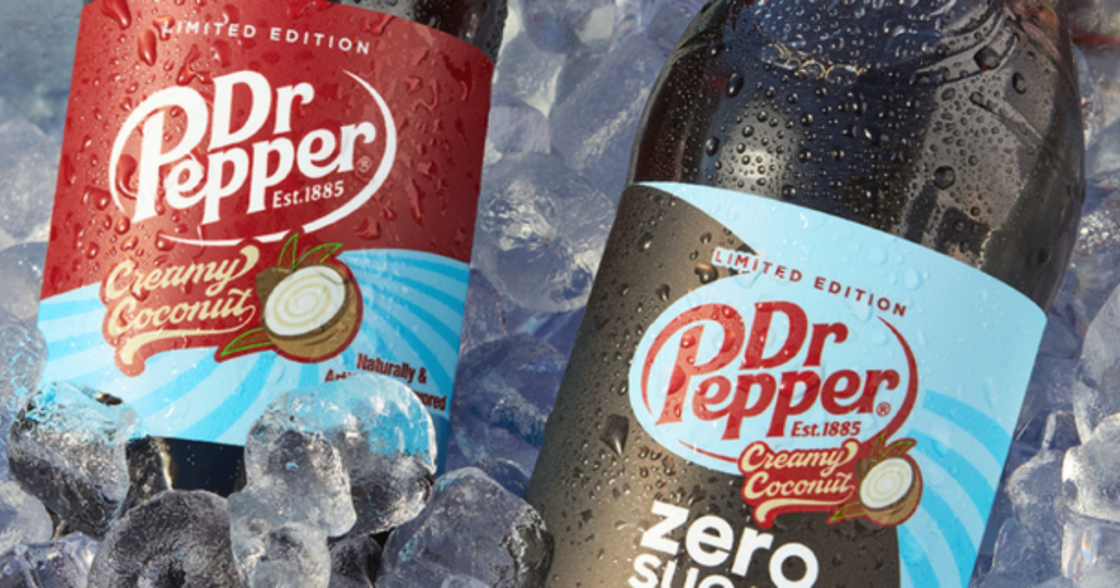 Dr Pepper or Dr Pepper Zero Sugar Creamy Coconut