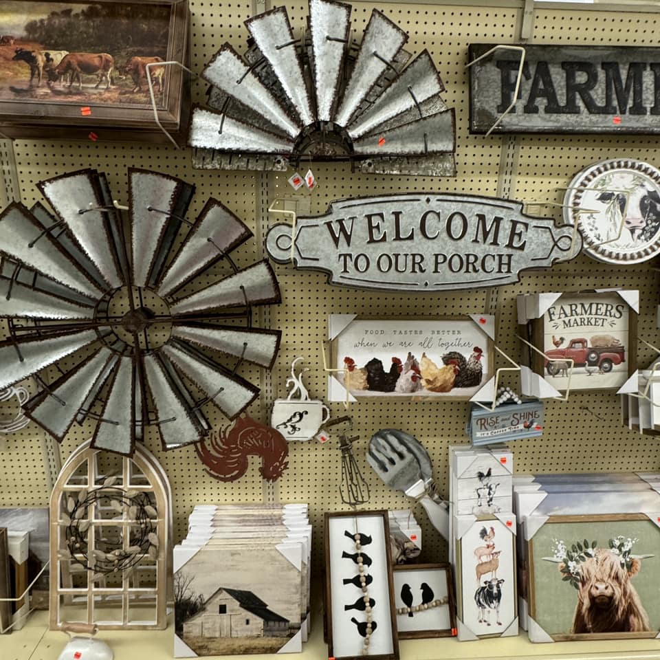 Farm Wall Decor farm decor display