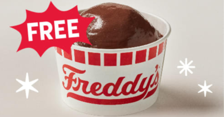 Free Mini Chocolate Custard Dish at Freddy s for Rewards Members