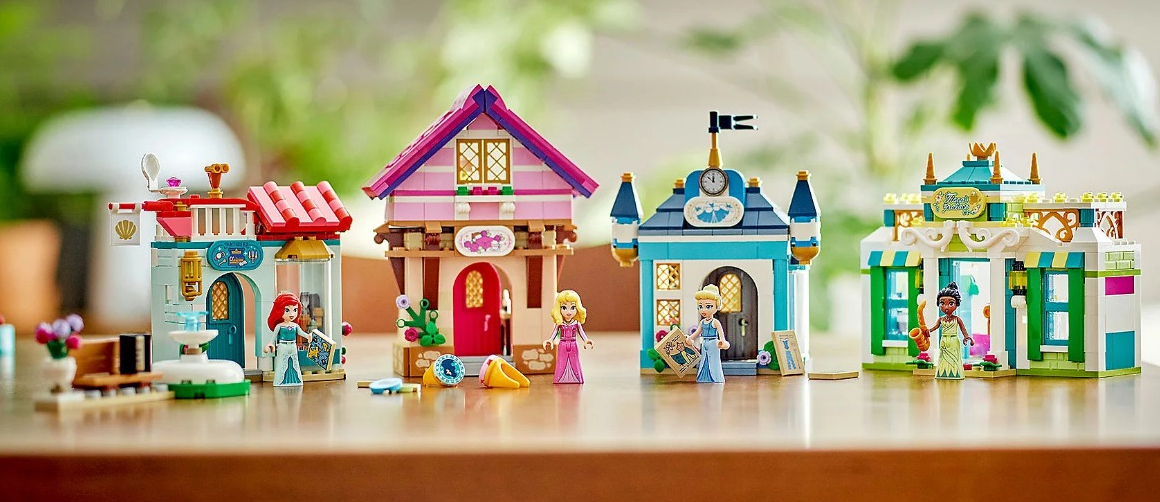 LEGO Disney Princess Market Adventure three LEGO Disney sets with princesses