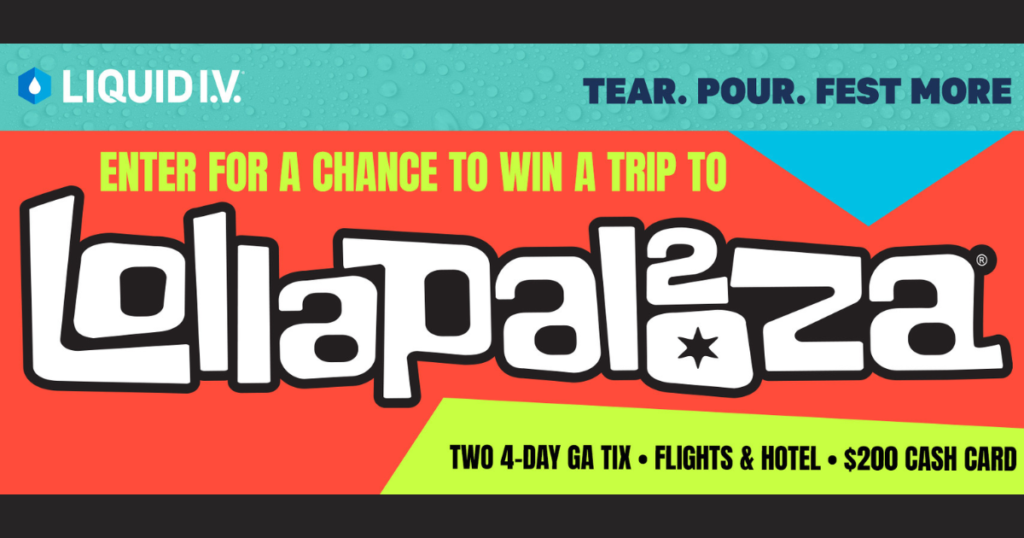 Liquid I V Lollapalooza Sweepstakes