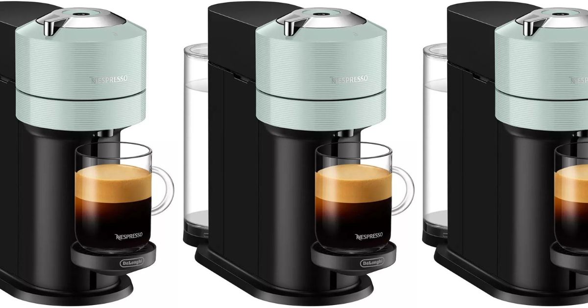 Nespresso Vertuo Next three images of a Nespresso machine