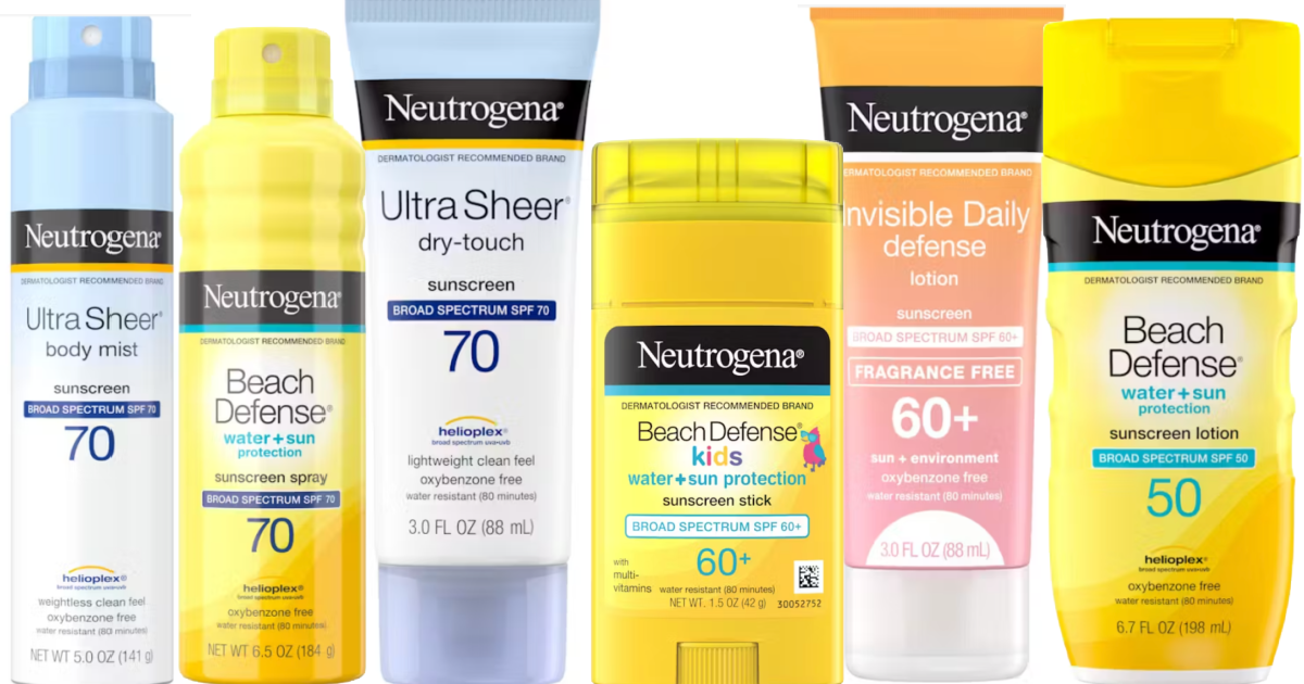 Neutrogena Sunscreens