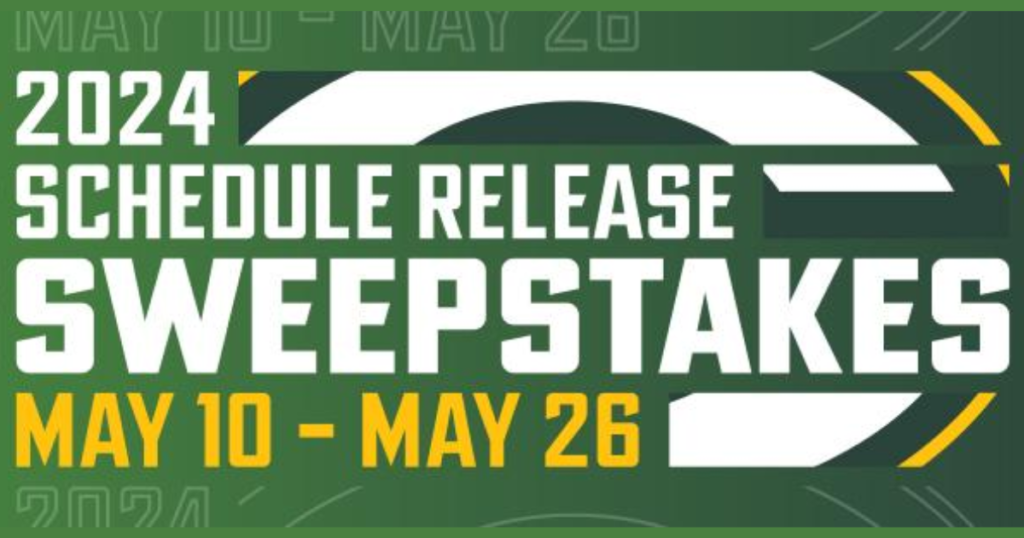 Packers Schedule Release Sweepstakes