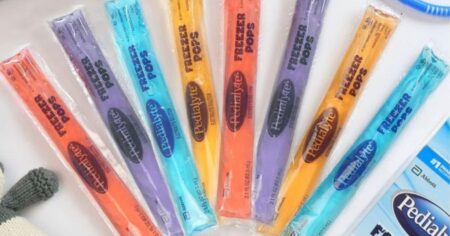 row of Pedialyte Freezer Pops