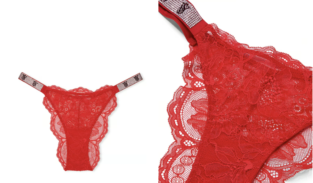 Shine Strap Lace Brazilian Panty Screen Shot at PM