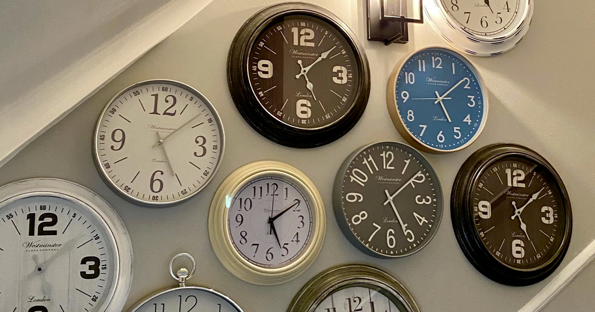 kendall wall of clocks