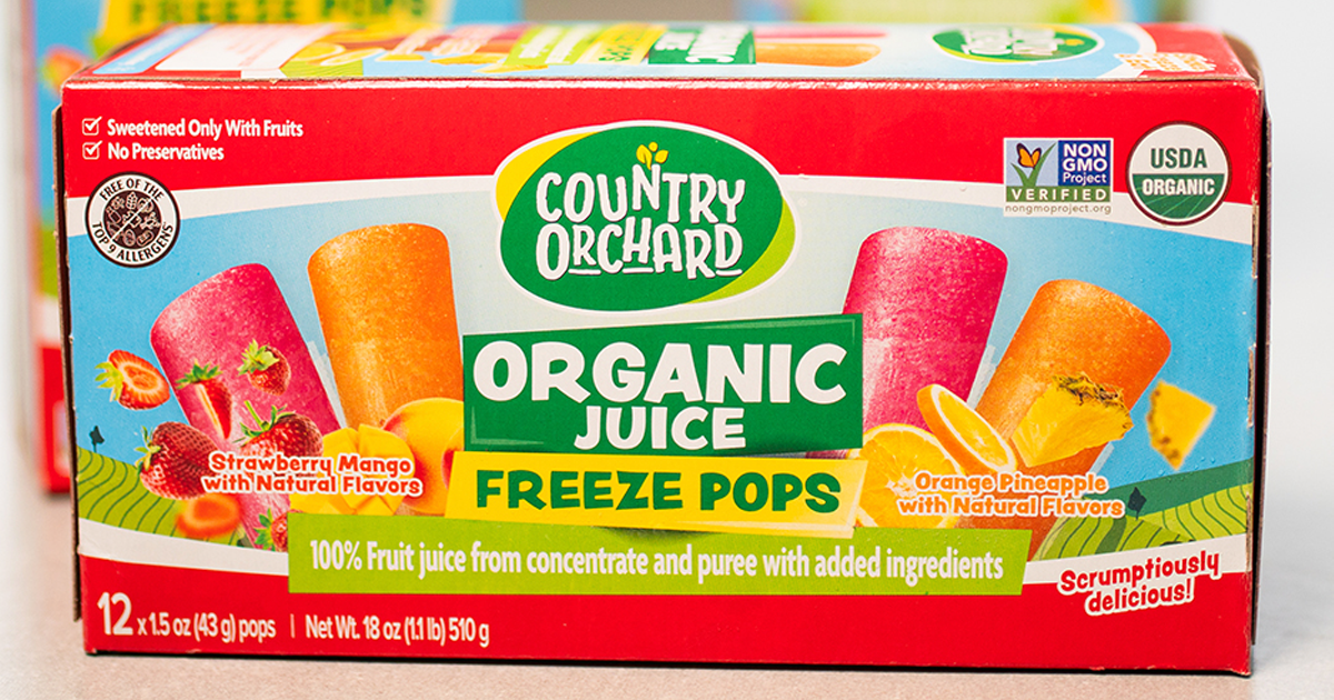 orange juice freeze pops