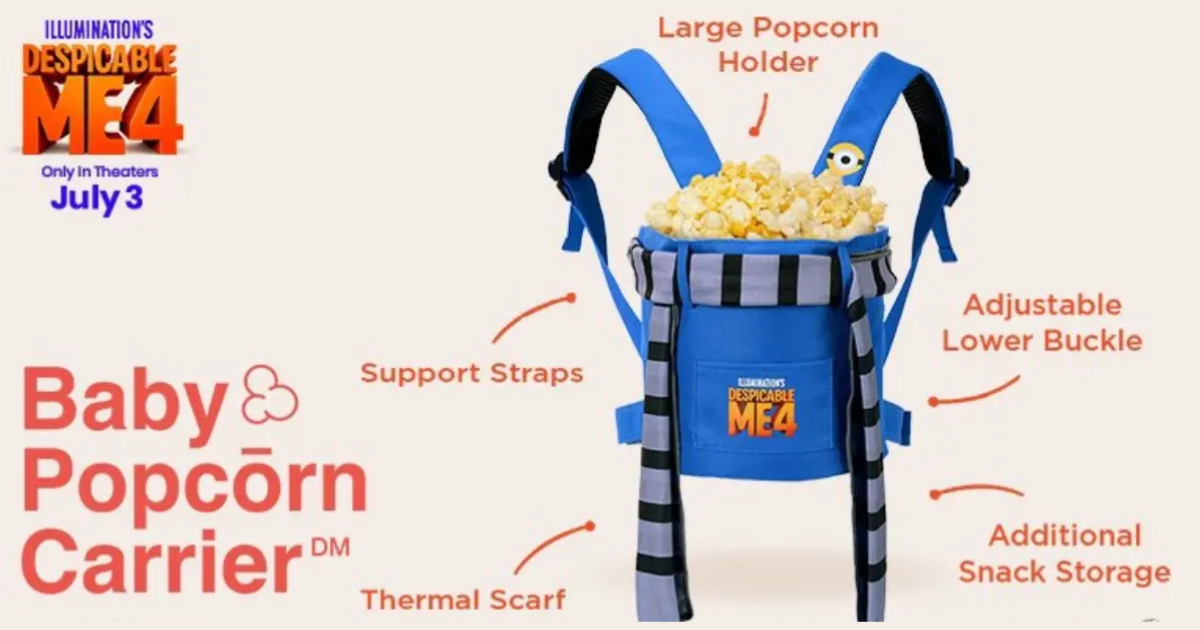 AMC x Despicable Me 4 Baby Popcōrn Carriers Giveaway