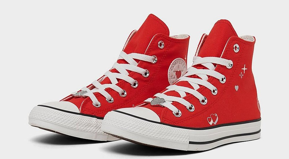 Converse Women s Shoes pair of red Converse shoes