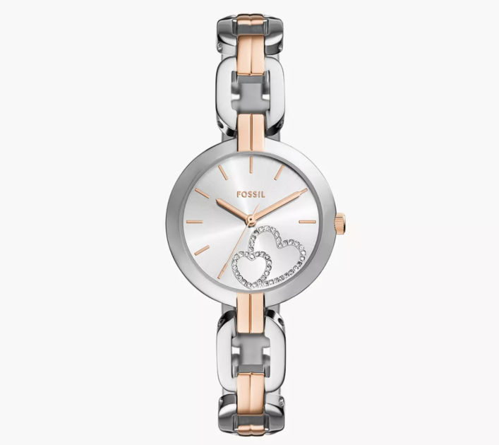 Fossil Kerrigan Three Hand Two Tone Stainless Steel Watch Fossil Kerrigan Three Hand Two Tone Stainless Steel Watch