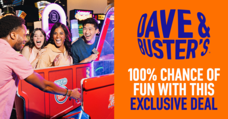 Free $10 Game Play at Dave Busters