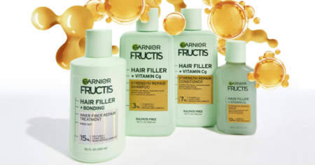 Free Garnier Fructis Hair Filler Vitamin Cg Strength Repair Shampoo Conditioner Sample