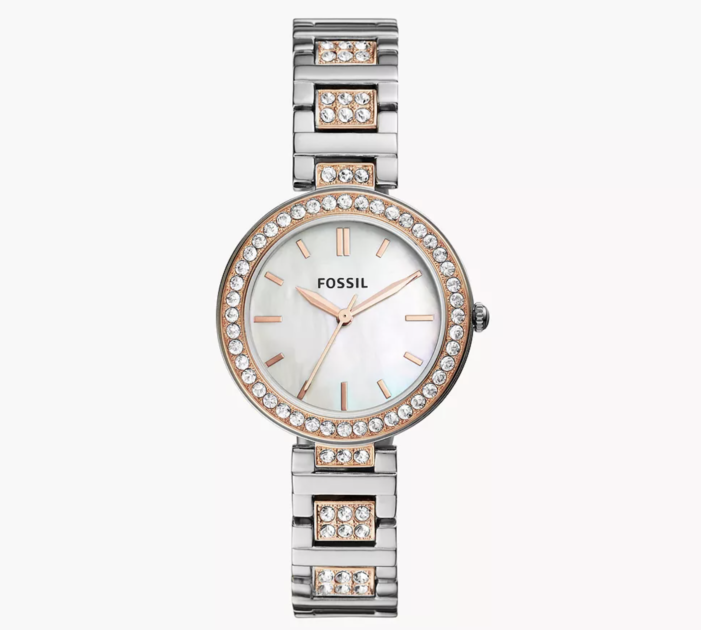 Karli Three Hand Two Tone Stainless Steel Watch Karli Three Hand Two Tone Stainless Steel Watch