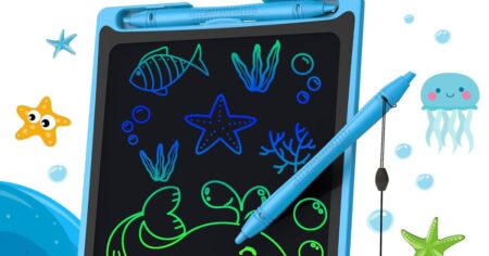 Kids Writing Tablet with sea animals around it