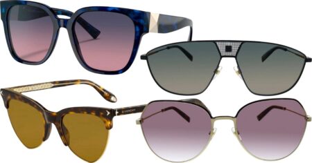 four pairs of sunglasses