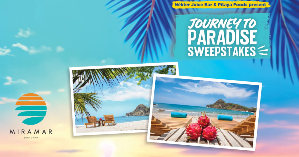 Nekter Juice Bar Pitaya Foods – Journey To Paradise Sweepstakes