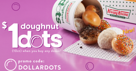 New Krispy Kreme Doughnut Dots $ Deal from June th th