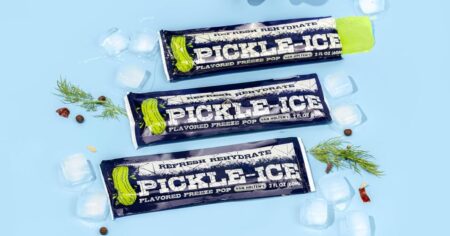 three pickle freeze pops