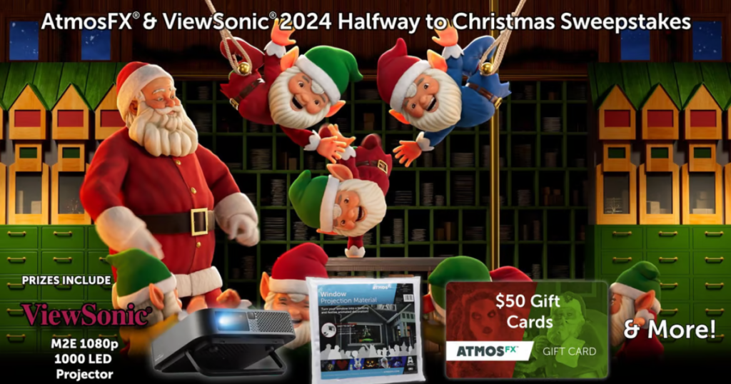 ViewSonic AtmosFX 2024 Halfway to Christmas Sweepstakes