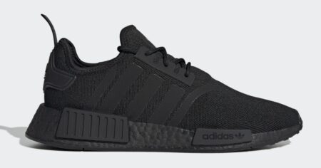 solid black adidas nmd