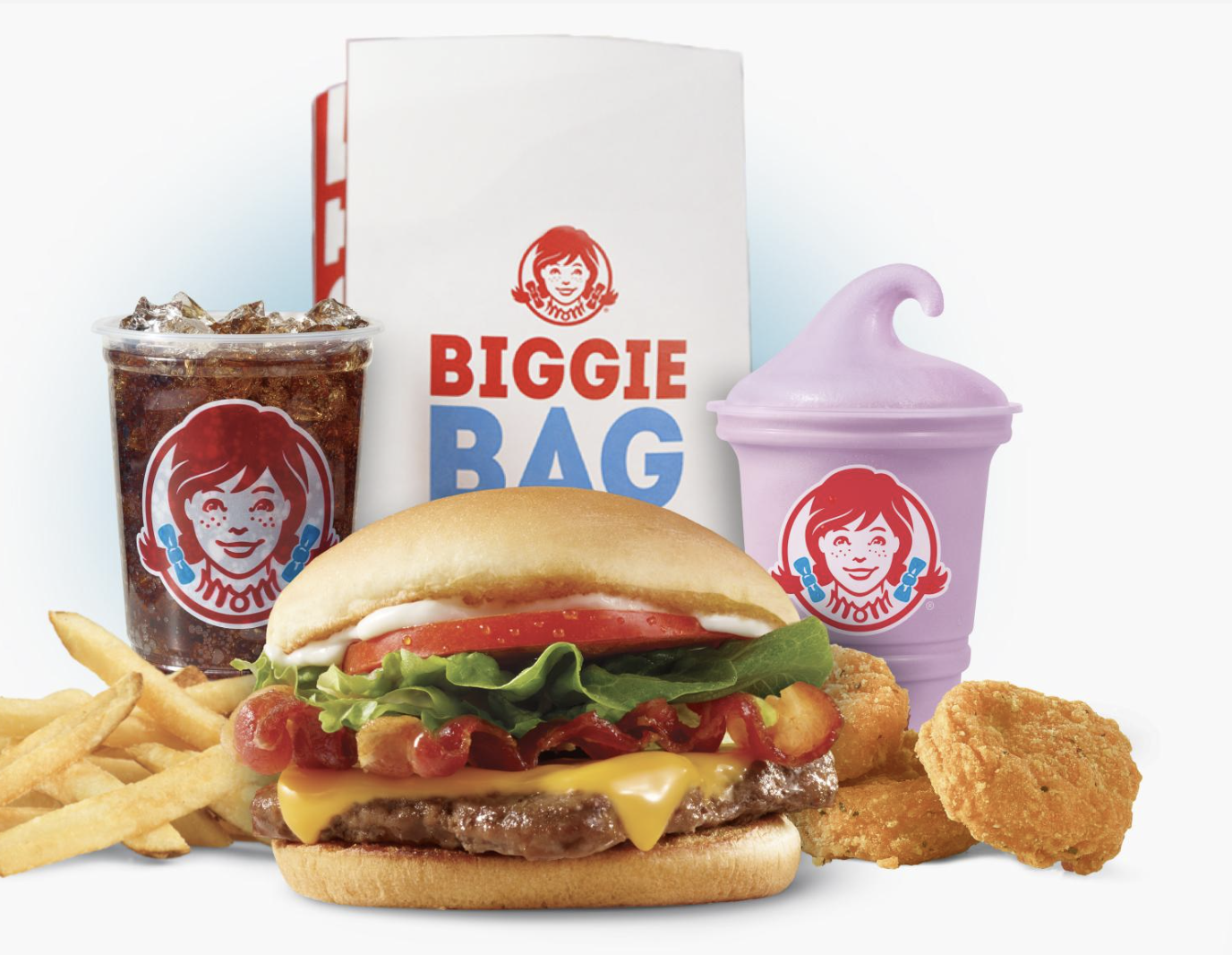 biggie bag triple berry frosty - Wendy's Deals