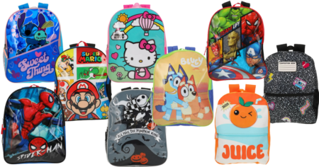 character backpacks five below five each