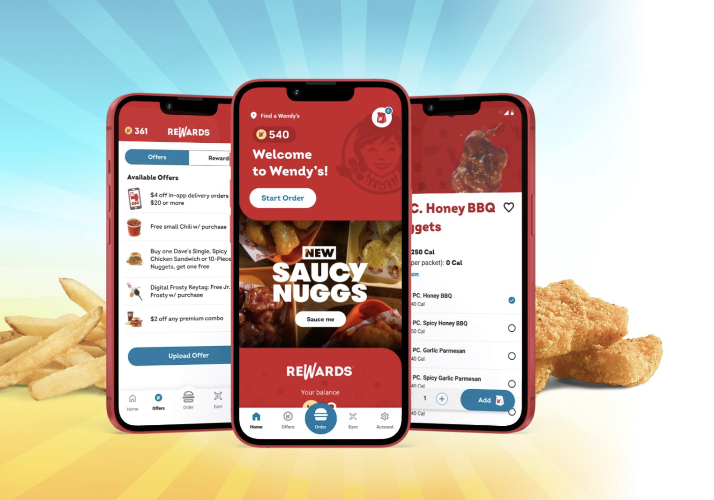 screen shot on phones displaying Wendy's Coupons