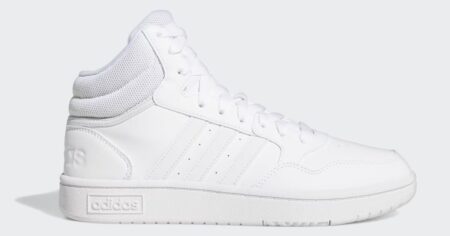 all white adidas sneaker