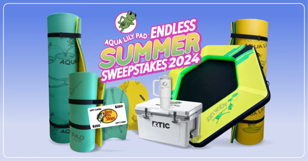 Aqua Lily Pad Summer Sweepstakes 2024