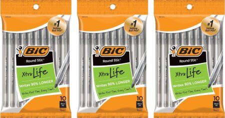 row of BIC pen packs