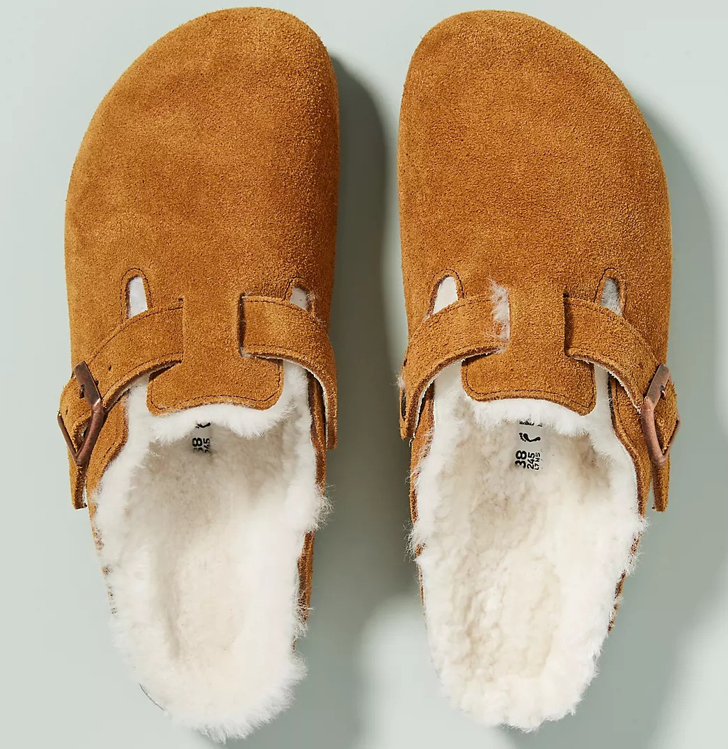 Birkenstock Boston Shearling Clogs pair of Birkenstock Clogs