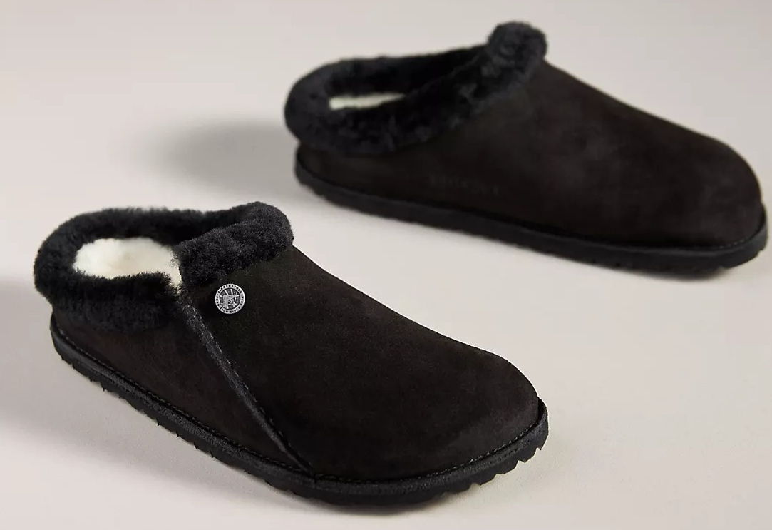 Birkenstock Zermatt Shearling Clogs black Birkenstock clogs