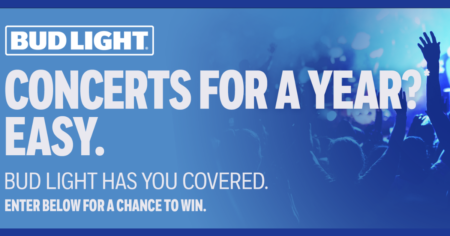 Bud Light Concerts for a Year Sweepstakes