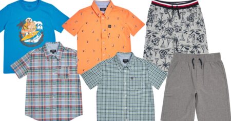 Chaps boys shirts and shorts