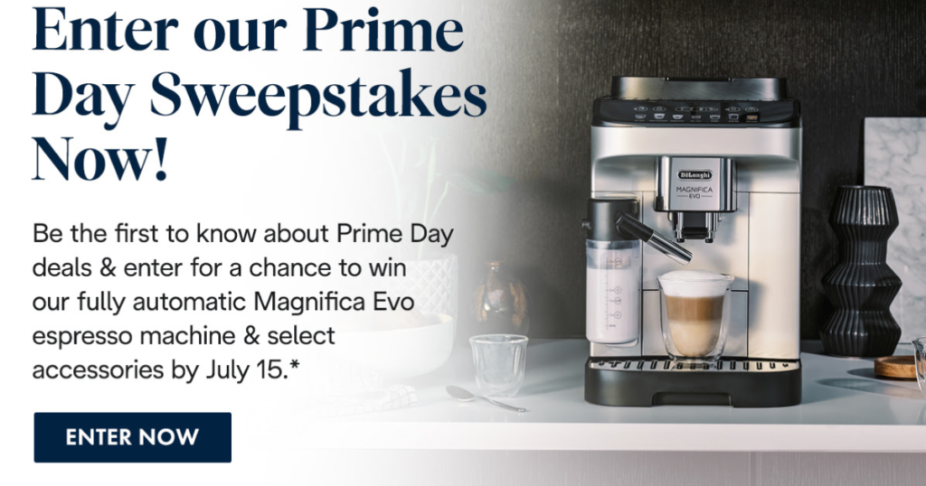 De’Longhi Prime Day 2024 Sweepstakes