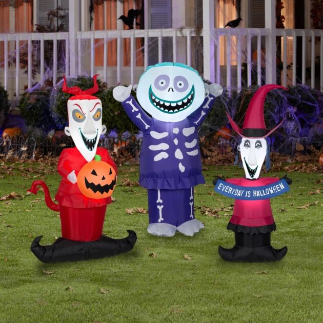 Disney Halloween Lock Shock and Barrel Inflatable Disney Halloween Lock Shock and Barrel Inflatable