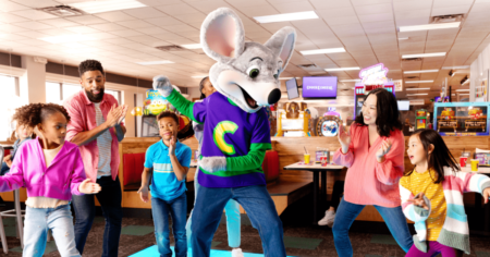 First 5 Games Free at Chuck E Cheese