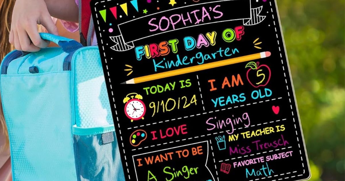 First Day of School Board first day of school board