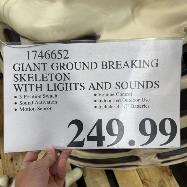 GROUND BREAKING SKELETON AT COSTCO PRICE SIGN GROUND BREAKING SKELETON AT COSTCO PRICE SIGN 630x630