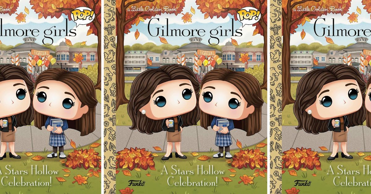 Gilmore Girls Little Golden Book row of Gilmore Girls Little Golden Books