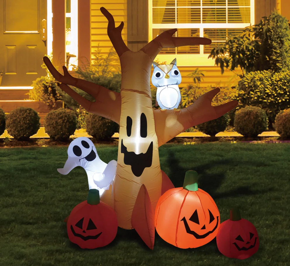 Halloween Inflatable 8 FT Inflatable Ghost Tree inflatable ghost tree