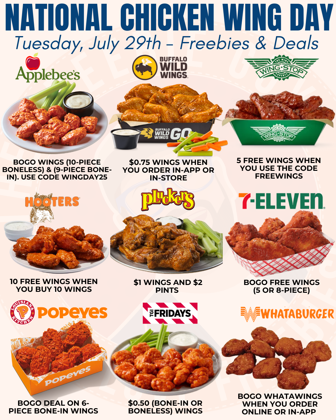 National Chicken Wing Day Deals Freebies