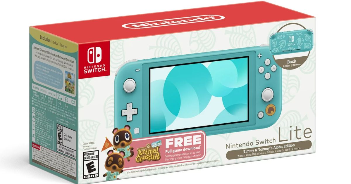 Nintendo Switch Lite console box