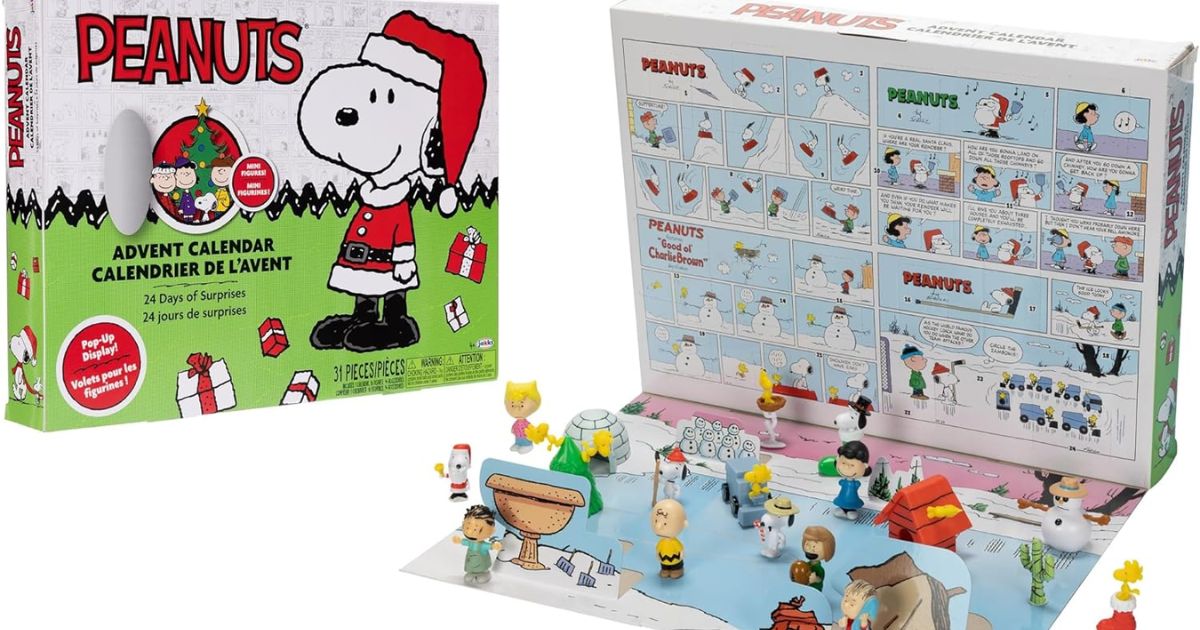 Peanuts Advent Calendar Peanuts advent calendar with figures